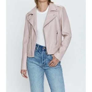 NEW PISTOLA nicolette mod moto jacket in mellow rose